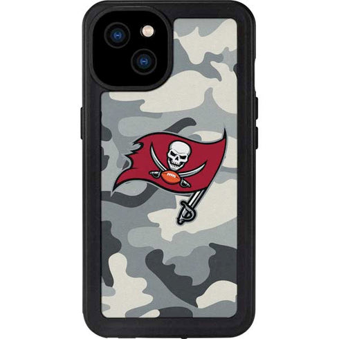 NFL Tampa Bay Buccaneers Camo iPhone 15 Plus Waterproof Case